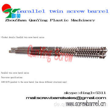 Plastik Spritze mischen Bimetall Twin Parallel Schraube und Barrel für Extruder Maschine